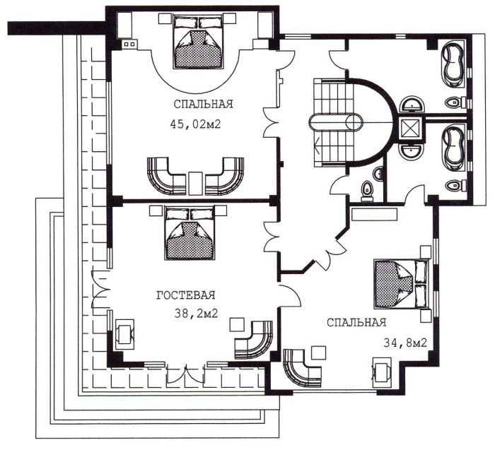 План третьего этажа